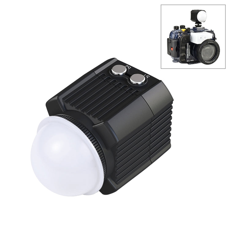 PULUZ 60m Underwater LED Fill Light for GoPro HERO12/11/10/9/8 & Action Cameras (Black)