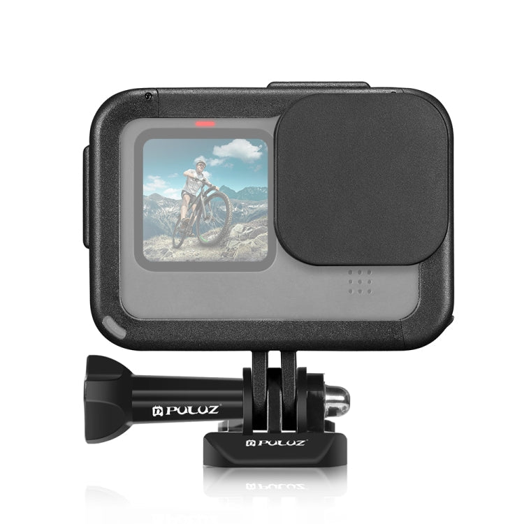 PULUZ Chargeable PA Frame Mount Cage with Cold Shoe Base Slot for GoproHERO12 Black /11 Black /11 Black Mini /10 Black /9 BlackBlack)