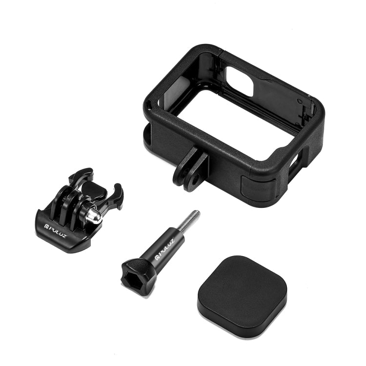 PULUZ Chargeable PA Frame Mount Cage with Cold Shoe Base Slot for GoproHERO12 Black /11 Black /11 Black Mini /10 Black /9 BlackBlack)