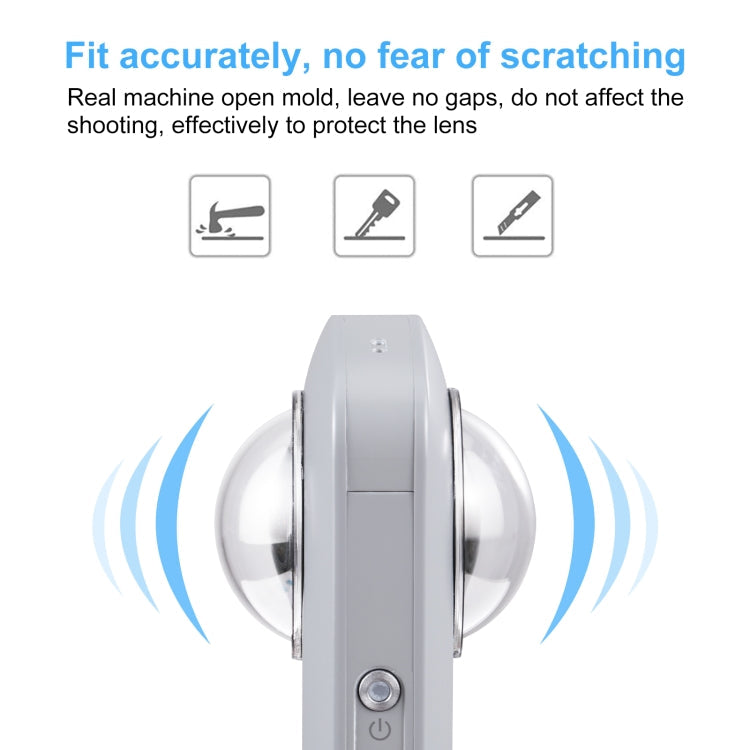 PULUZ Lens Guard PC Protective Cover Kits for Ricoh Theta SC2 / S / V(Transparent)