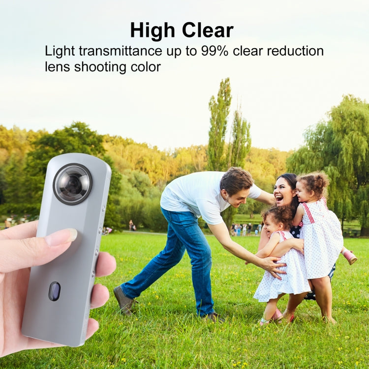 PULUZ Lens Guard PC Protective Cover Kits for Ricoh Theta SC2 / S / V(Transparent)