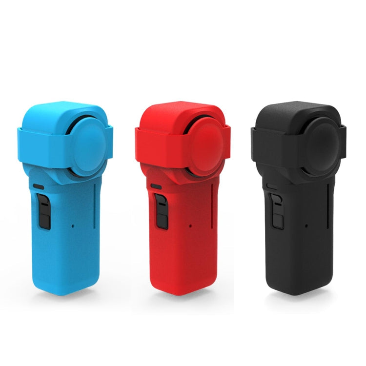 PULUZ Silicone Protective Case with Lens Cover for Insta360 One RS 1-Inch 360 Edition, Silicone Case(Black), Silicone Case(Red)