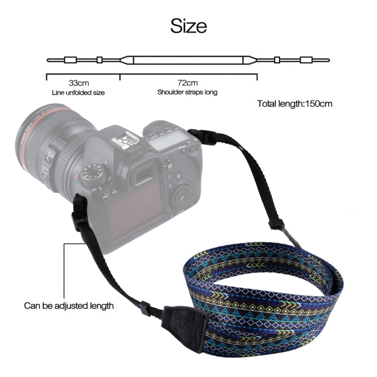 PULUZ Retro Ethnic Style Multi-color Series Shoulder Neck Strap Camera Strap for SLR / DSLR Cameras, Ethnic 7, Ethnic 8