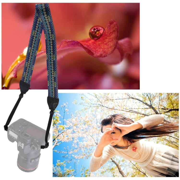 PULUZ Retro Ethnic Style Multi-color Series Shoulder Neck Strap Camera Strap for SLR / DSLR Cameras, Ethnic 7, Ethnic 8