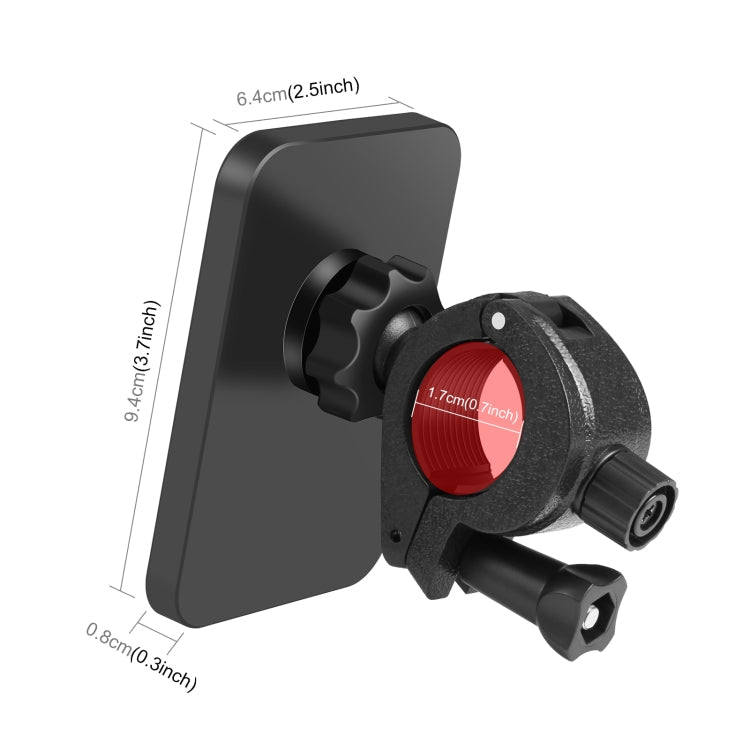 PULUZ 15W Magnetic Qi Wireless Charger Vlogging Phone Clamp Holder(Black)