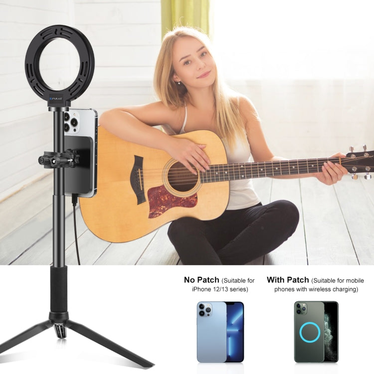 PULUZ 15W Magnetic Qi Wireless Charger Vlogging Phone Clamp Holder(Black)