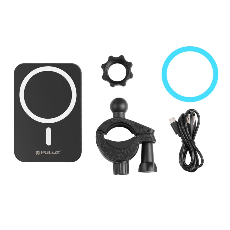 PULUZ 15W Magnetic Qi Wireless Charger Vlogging Phone Clamp Holder(Black)