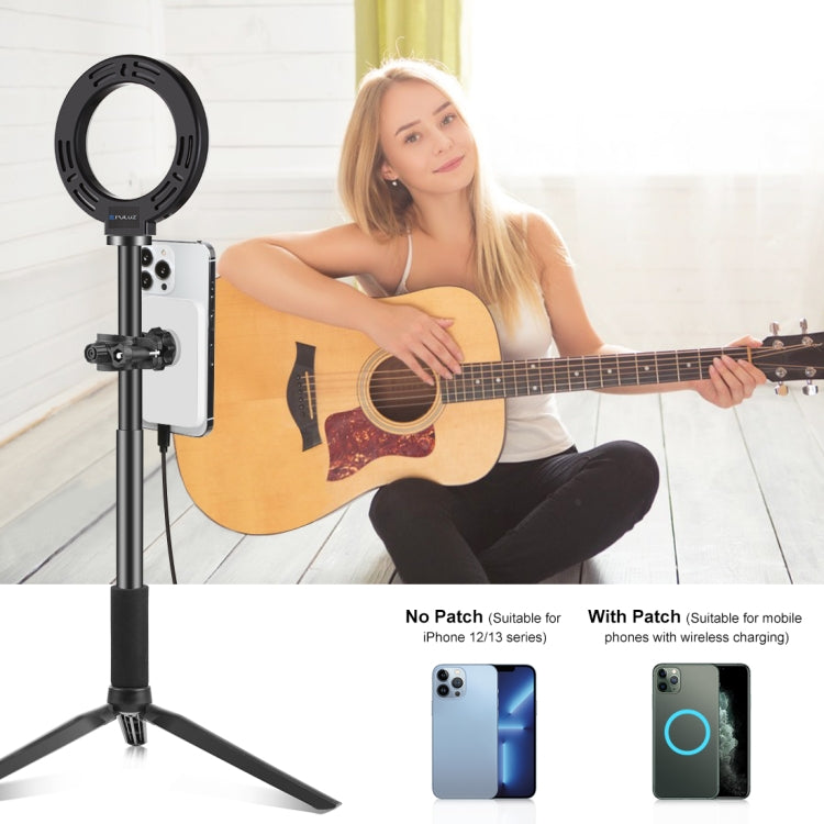 PULUZ 15W Magnetic Qi Wireless Charger Vlogging Phone Clamp Holder(White)