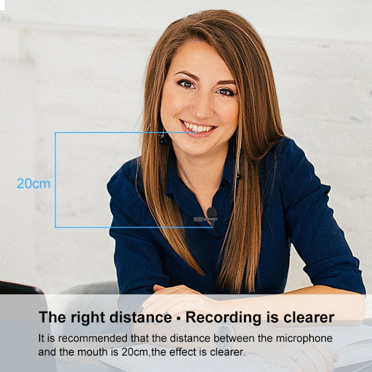PULUZ USB Clip-on Wired Lapel Mic Recording Microphone Lavalier Silent Condenser Microphone, 1.2m USB