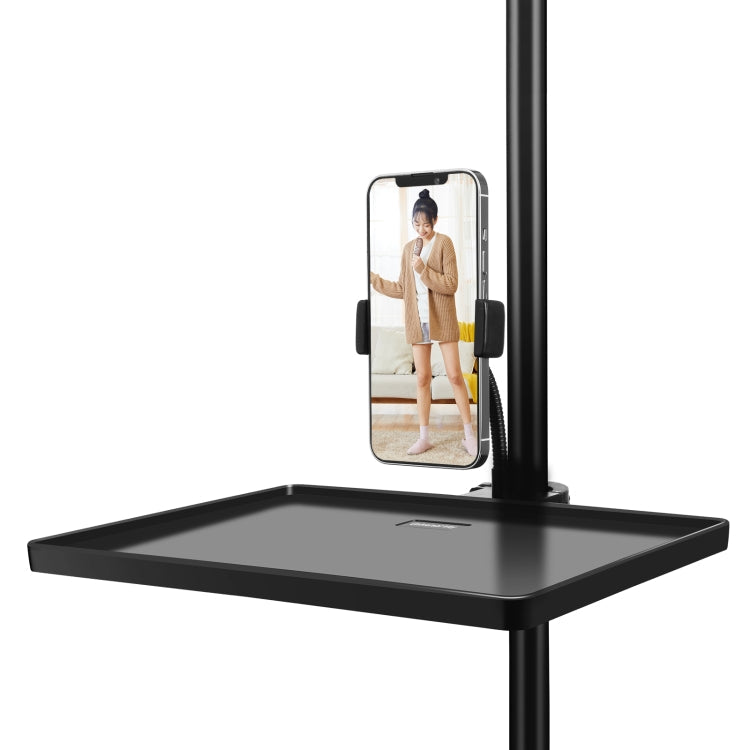 PULUZ Upgrade Version Live Tripod Sound Card Tray, Size: 27 x 20.6cm (Black)