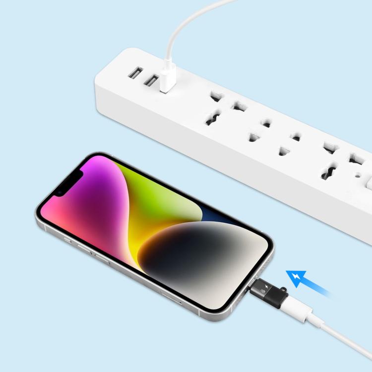 PULUZ USB-C / Type-C to 8 Pin OTG Adapter (Black)