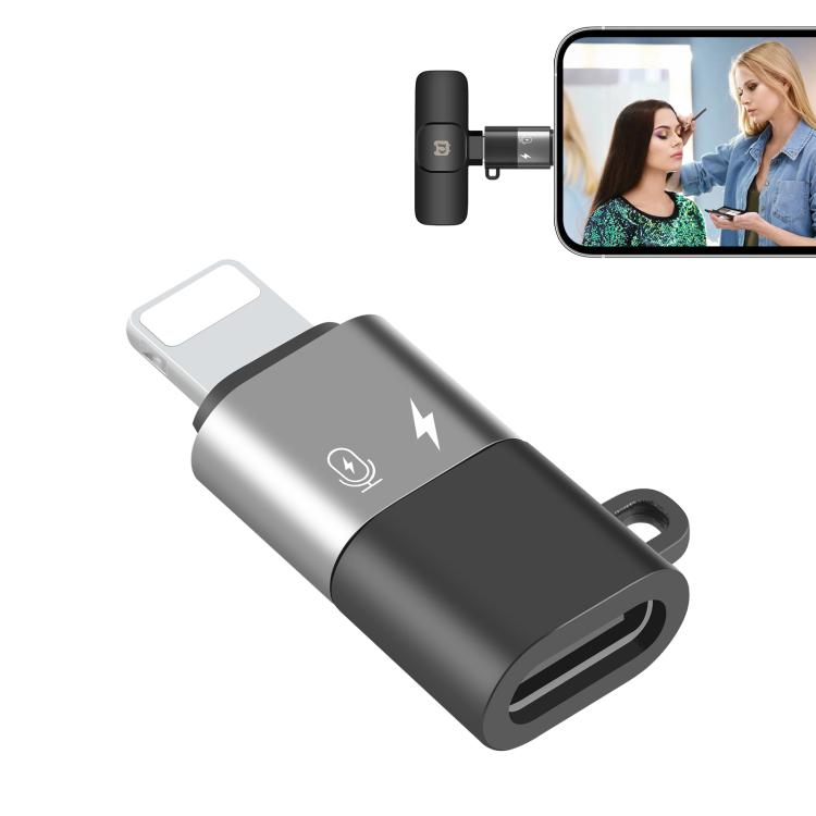 PULUZ USB-C / Type-C to 8 Pin OTG Adapter (Black)