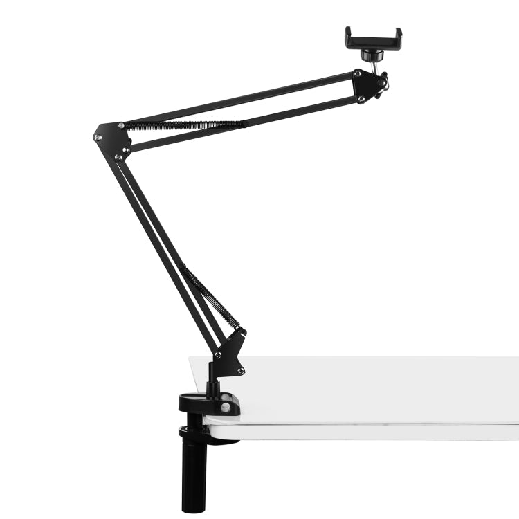 PULUZ Live Broadcast Desktop Articulating Arm Holder with Phone Clamp (Black)
