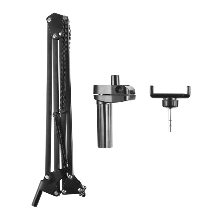 PULUZ Live Broadcast Desktop Articulating Arm Holder with Phone Clamp (Black)