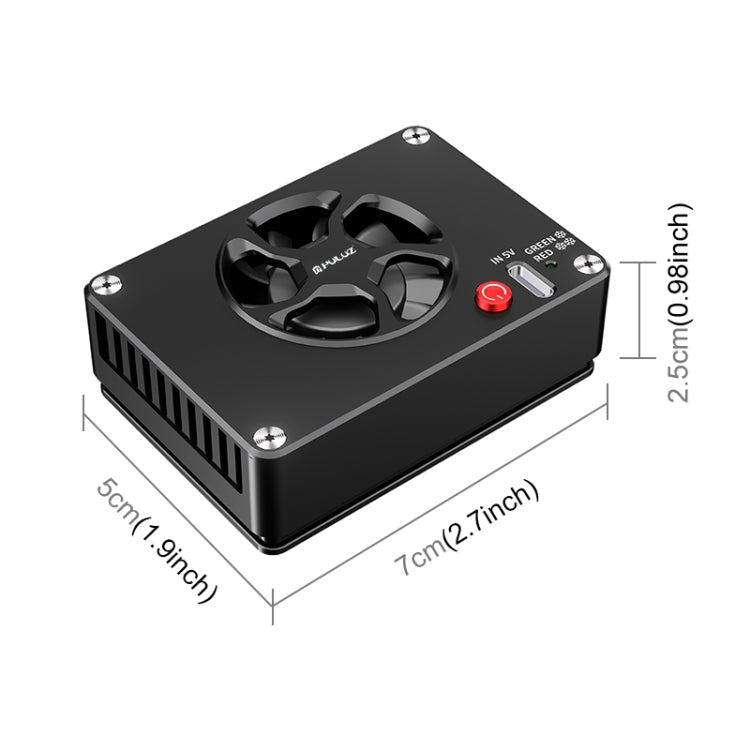 PULUZ Camera Cooling Fan Semiconductor Radiator for Sony / Canon / FUJIFILM / Nikon Cameras (Black)