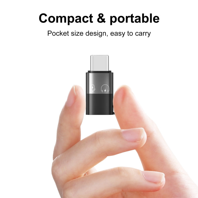 PULUZ 8 Pin to USB-C / Type-C OTG Adapter (Black)