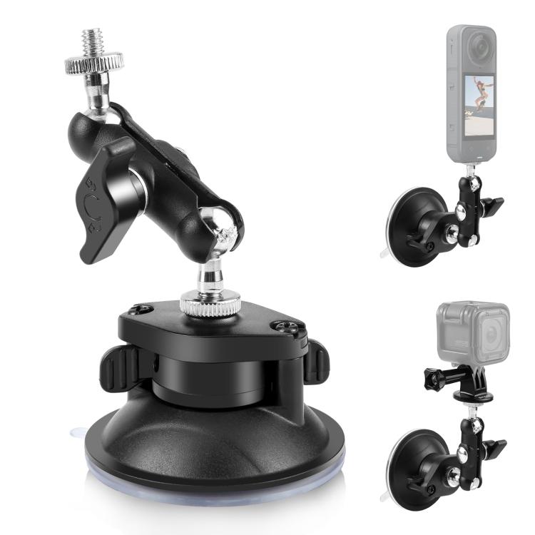 PULUZ Upgraded 1/4 inch Magic Arm Suction Cup Mount, Upgraded 1/4 inch Suction Cup Mount