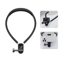 PULUZ Magnetic Silicone Collar Bracket POV View Mount with Phone Clamp for GoPro Action Cameras / Phones (Black)