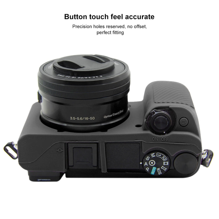 PULUZ Soft Silicone Protective Case for Sony ILCE-6300 / A6400(Black)