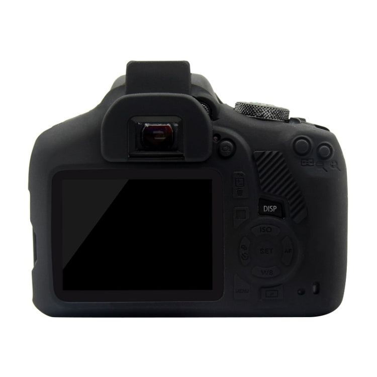 PULUZ Soft Silicone Protective Case for Canon EOS 1300D / 1500D(Black)