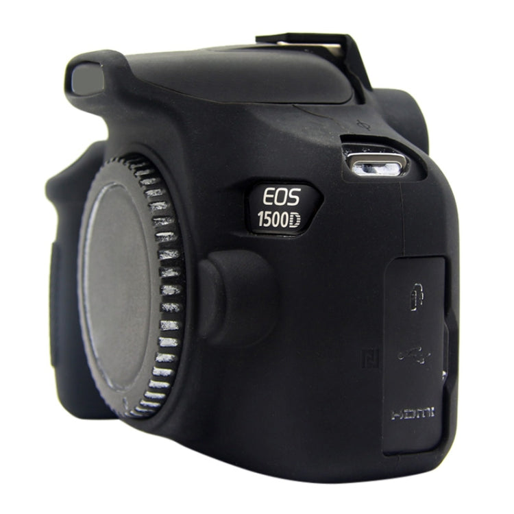 PULUZ Soft Silicone Protective Case for Canon EOS 1300D / 1500D(Black)