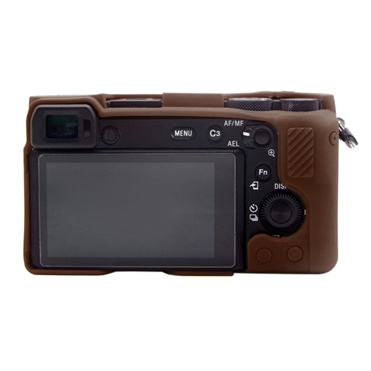 PULUZ Soft Silicone Protective Case for Sony A6600 / ILCE-6600(Coffee)
