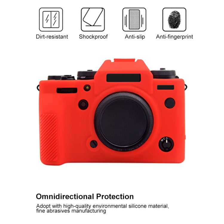 PULUZ Soft Silicone Protective Case for Fujifilm X-T4(Red)