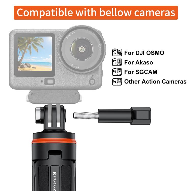 PULUZ Action Camera Extension Tripod Selfie Stick Stand for GoPro, Action Camera Tripod