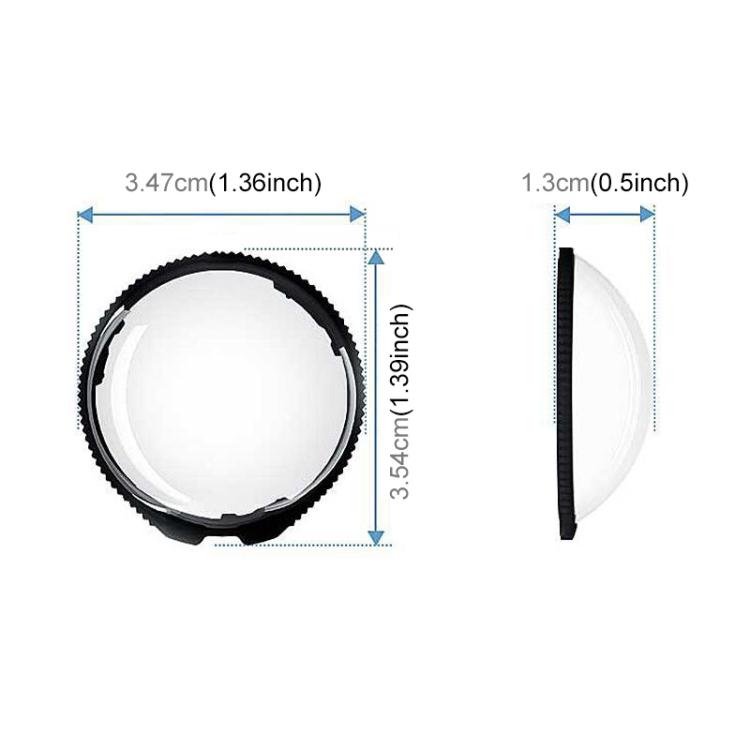 For Insta360 X5 PULUZ Rotating Optical Tempered Glass Lens Guard Protective Cover, Rotating Glass Lens Guard