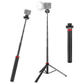 PULUZ 2m 8-section Aluminum Alloy Broadcast Fill Light Bracket Telescopic Tripod
