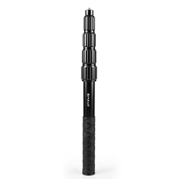 PULUZ 1.2m Aluminum Alloy Invisible Selfie Stick Anti-Shake Vlog Locking Telescopic Extension Monopod, 1.2m  Invisible Selfie Stick