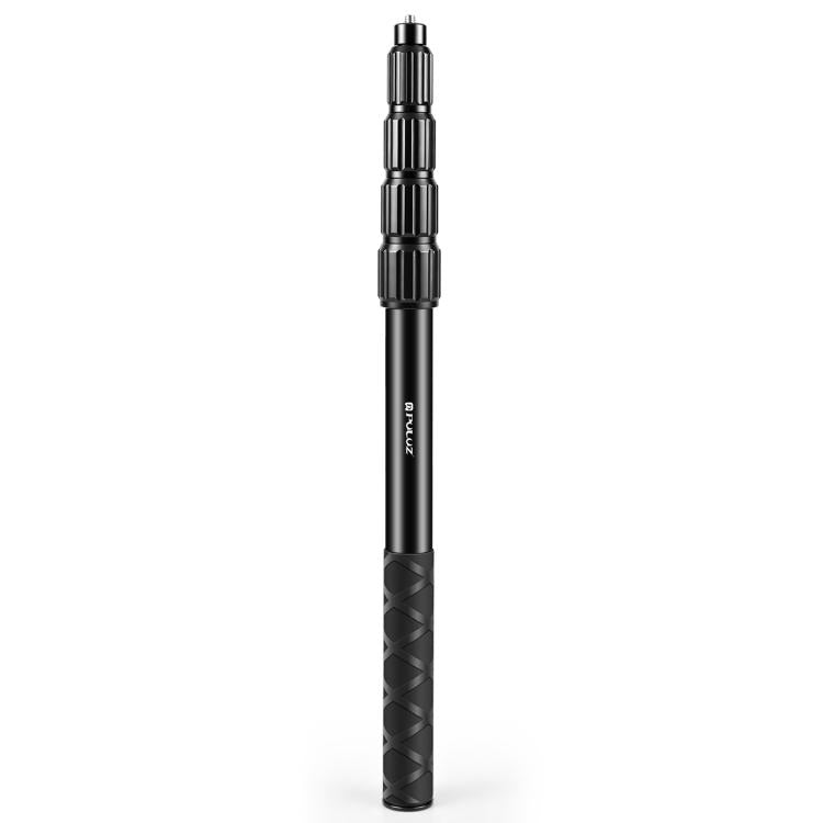 PULUZ 1.5m Aluminum Alloy Invisible Selfie Stick Anti-Shake Vlog Locking Telescopic Extension Monopod