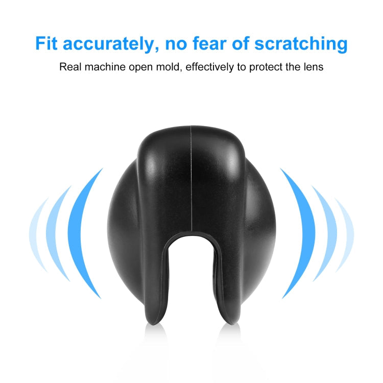 For Insta360 X3 PULUZ Silicone Protective  Lens Cover(Black)