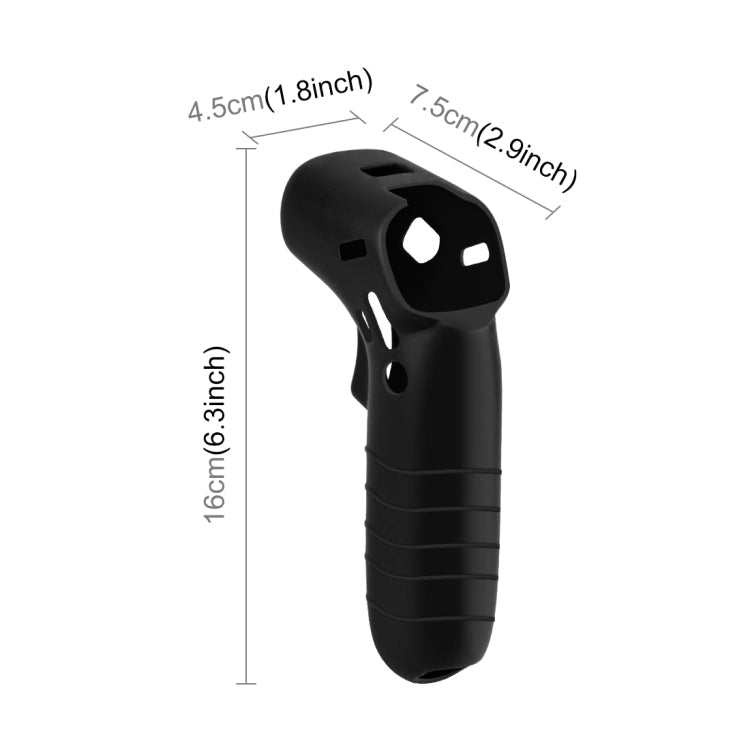 For DJI RC Motion 2 / DJI Avata / FPV Rocker PULUZ Silicone Protective Case(Black)