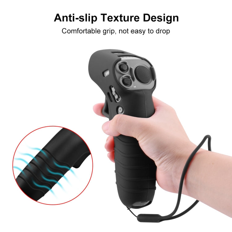 For DJI RC Motion 2 / DJI Avata / FPV Rocker PULUZ Silicone Protective Case(Black)