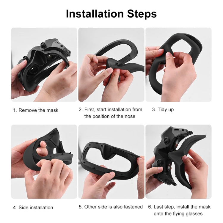 For DJI Avata Goggles 2 PULUZ Flying Eye Mask Silicone Protective Case, For DJI Avata Goggles 2