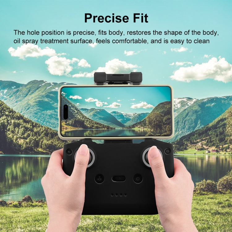 PULUZ Shockproof Anti-scratch Silicone Case For DJI Mini 3 / 3 Pro / Mavic 3 / Air 2S / Mini 2 RC-N2 / RC-N1 Remote Control (Black)