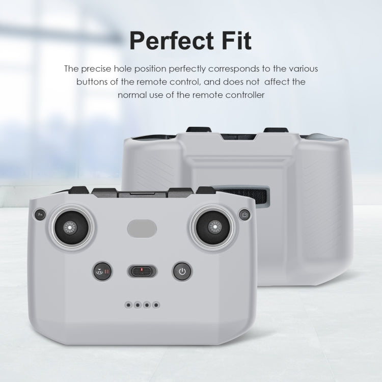 PULUZ Shockproof Anti-scratch Silicone Case For DJI Neo / Mini 3 / 3 Pro / Mavic 3 / Air 2S / Mini 2 RC-N2 / RC-N1 / RC-N3 Remote Control(Grey)
