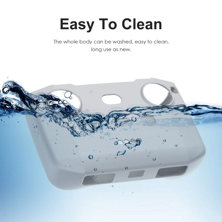 PULUZ Shockproof Anti-scratch Silicone Case For DJI Neo / Mini 3 / 3 Pro / Mavic 3 / Air 2S / Mini 2 RC-N2 / RC-N1 / RC-N3 Remote Control(Grey)