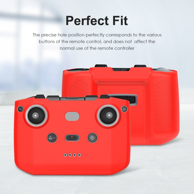 PULUZ Shockproof Anti-scratch Silicone Case For DJI Neo / Mini 3 / 3 Pro / Mavic 3 / Air 2S / Mini 2 RC-N2 / RC-N1 / RC-N3 Remote Control(Red)