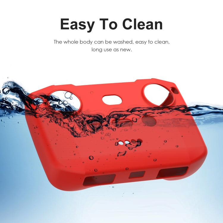 PULUZ Shockproof Anti-scratch Silicone Case For DJI Neo / Mini 3 / 3 Pro / Mavic 3 / Air 2S / Mini 2 RC-N2 / RC-N1 / RC-N3 Remote Control(Red)