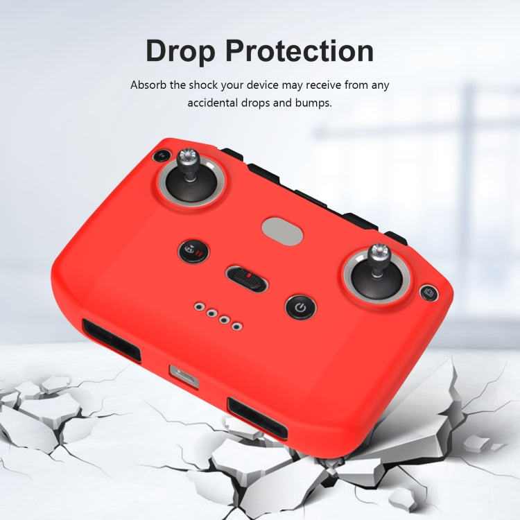 PULUZ Shockproof Anti-scratch Silicone Case For DJI Neo / Mini 3 / 3 Pro / Mavic 3 / Air 2S / Mini 2 RC-N2 / RC-N1 / RC-N3 Remote Control(Red)