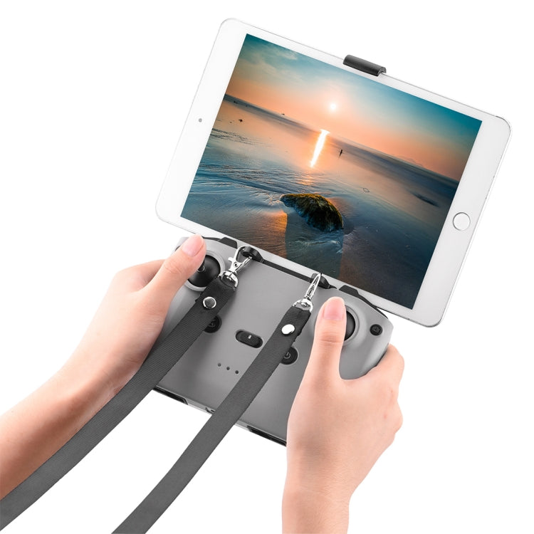 PULUZ Shockproof Anti-scratch Silicone Case with Neck Strap For DJI Neo / Mini 3 / 3 Pro / Mavic 3 / Air 2S / Mini 2 RC-N2 / RC-N1 / RC-N3 Remote Control (Grey)