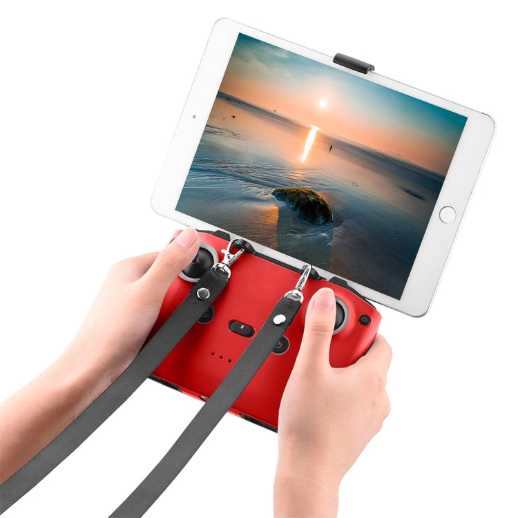PULUZ Shockproof Anti-scratch Silicone Case with Neck Strap For DJI Neo / Mini 3 / 3 Pro / Mavic 3 / Air 2S / Mini 2 RC-N2 / RC-N1 / RC-N3 Remote Control(Red)