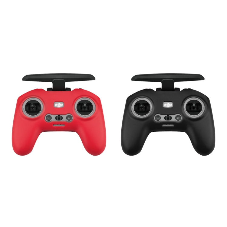 For DJI FPV Combo Remote Control PULUZ Silicone Protective Case(Red)