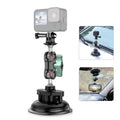 PULUZ Magic Arm Strong Suction Cup Aluminum Alloy Mount(Black)