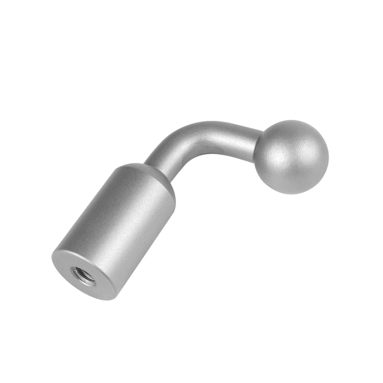 PULUZ Aluminum Alloy 17mm Ball Head Bracket Base Adapter (Silver)