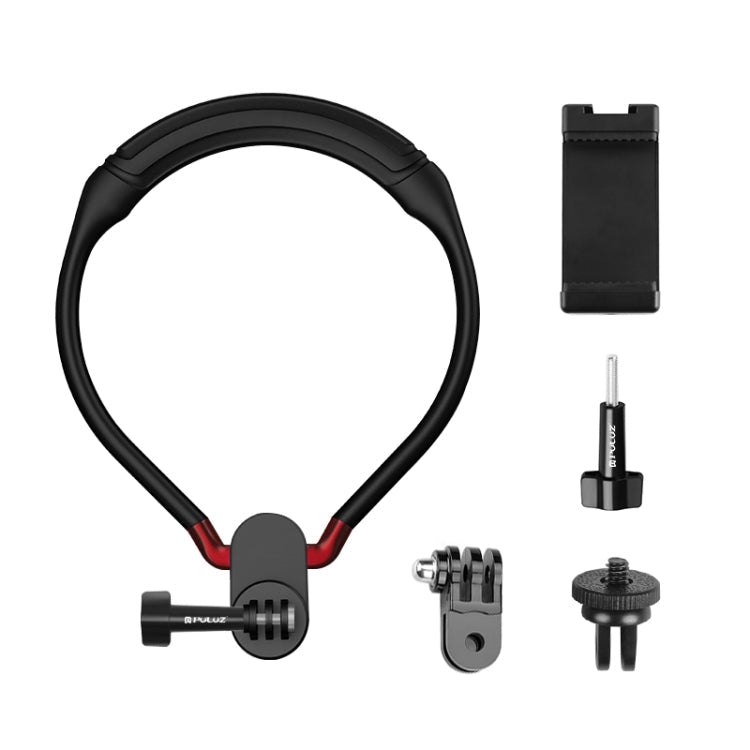 PULUZ Lazy Neck Bracket POV View Mount with Phone Clamp for GoPro Action Cameras / SmarPhones