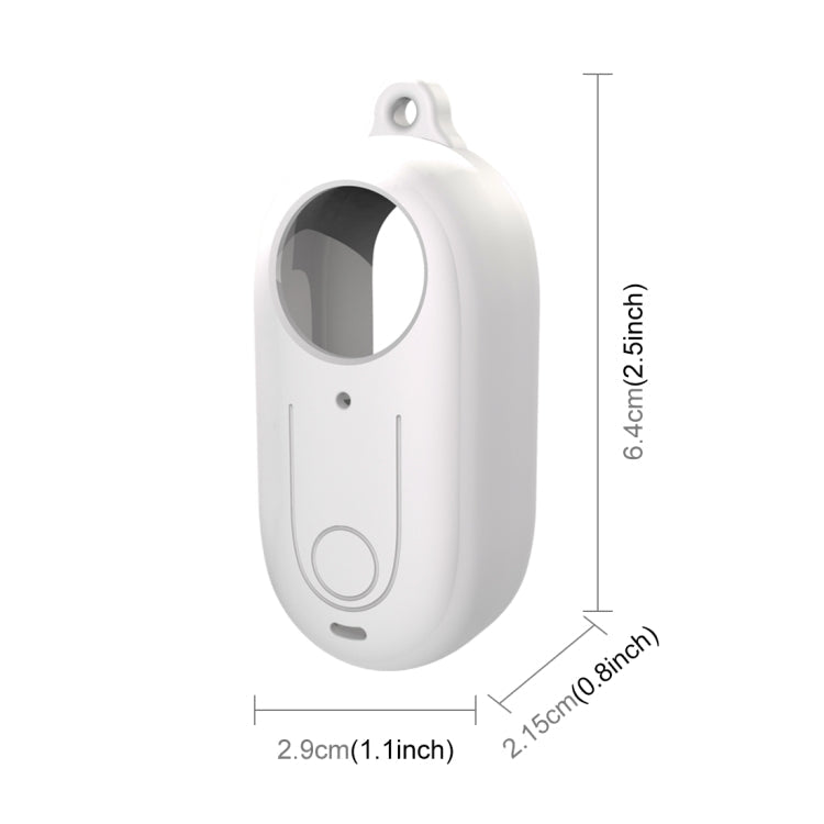 For Insta360 GO 3 PULUZ Camera Silicone Case with Lens  Cover (White)