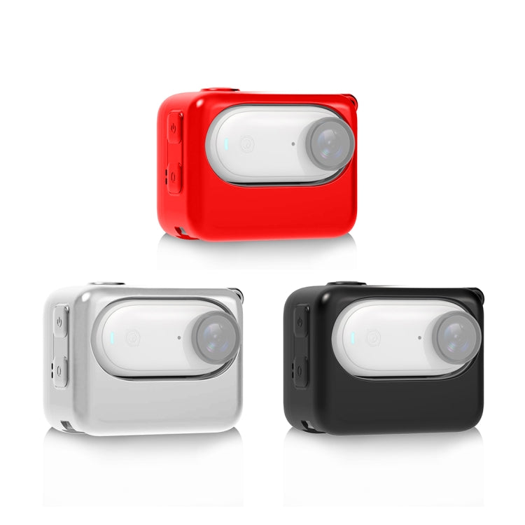 For Insta360 GO 3 / GO 3S PULUZ Camera Charging Case Silicone Case (White)